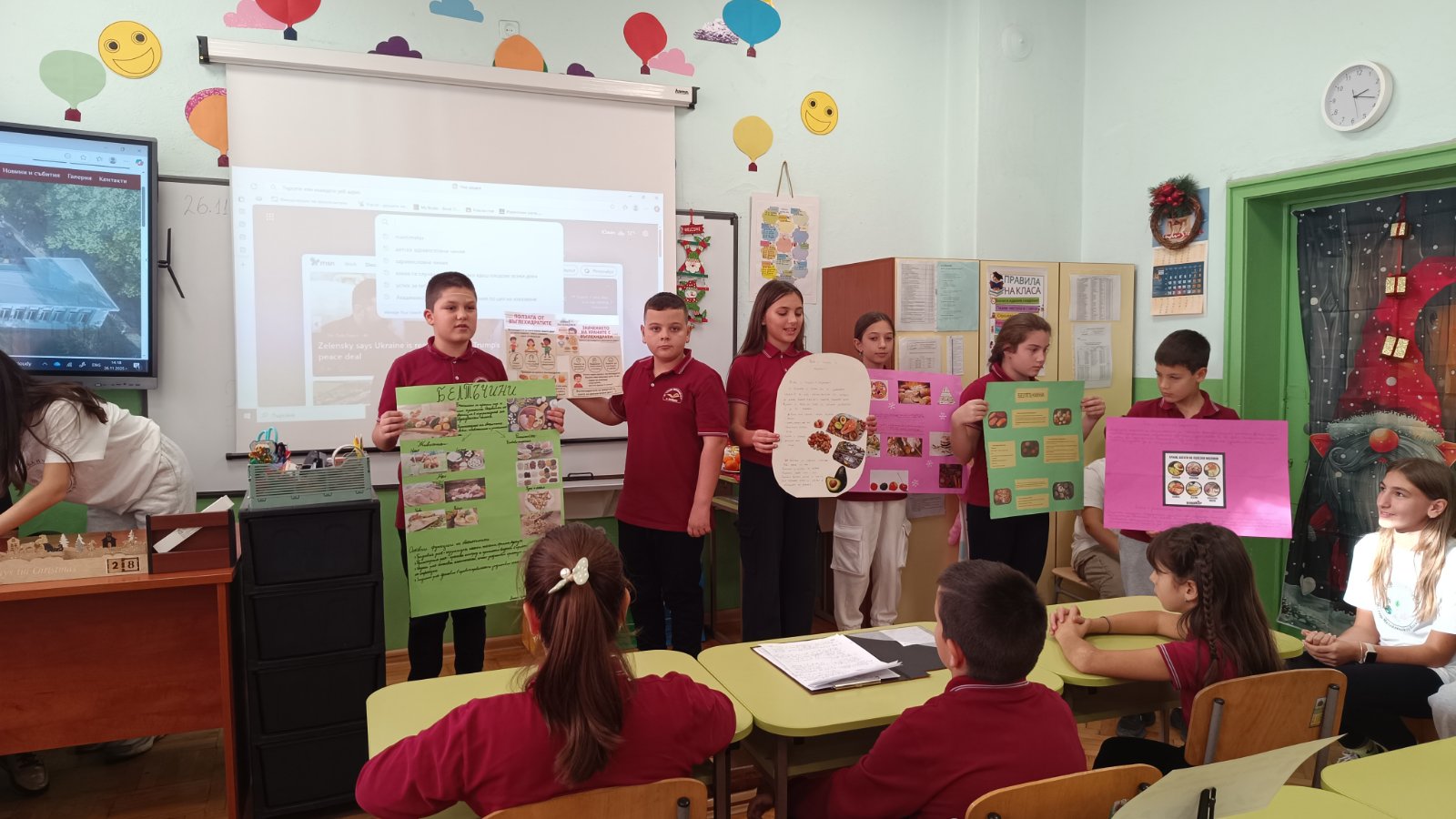 Проф. Янчева участва в урок по здравословно хранене в училище „Стоян Михайловски“