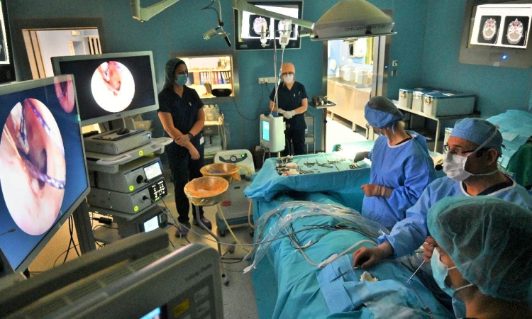 УМБАЛ „Свети Георги“ успешно проведе високоспециализиран курс по ендоназална хирургия с операции на живо