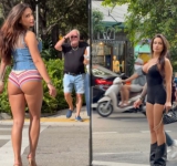 Палава българка се разголва на публични места, за да трупа лайкове в Инстаграм /снимки/