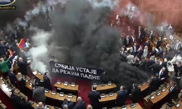 Бой и димни бомби: Сръбска депутатка се бори за живота си