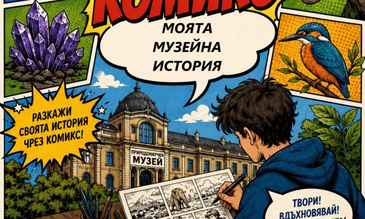 Природонаучният музей обявява Национален конкурс за комикс „Моята музейна история“